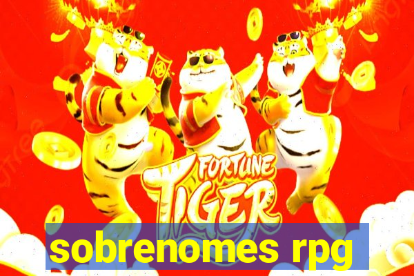 sobrenomes rpg